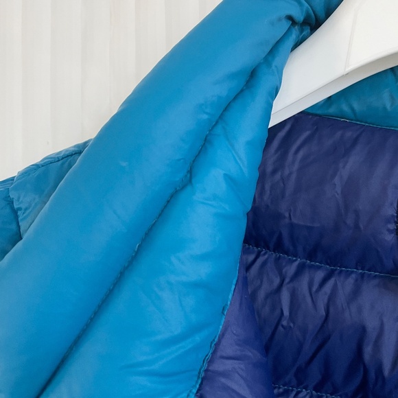 Lands End Down Puffer Quilted Jacket, Snaps & Zips, Petite Medium - Picture 8 of 10